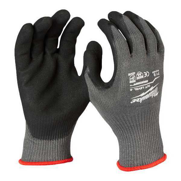 Level 5 Cut Resistant Nitrile Dipped Gloves - Large (12 pair)