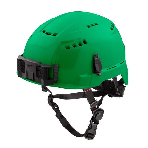 Climbing Green Vented Safety Helmet - Type 2, Class C, Type 2, Class C