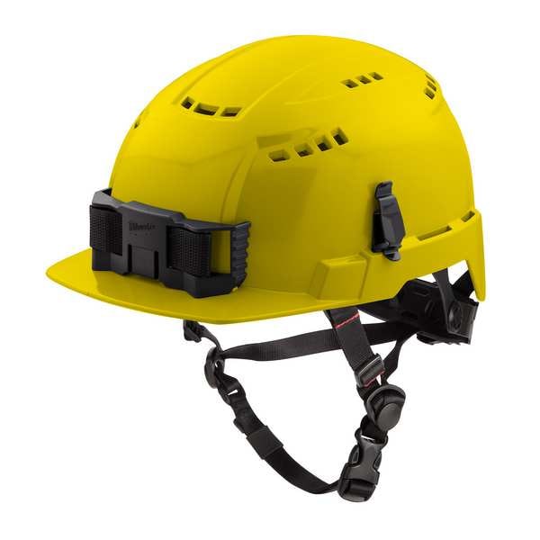 Front Brim Yellow Front Brim Vented Safety Helmet - Type 2, Class C, Type 2, Class C