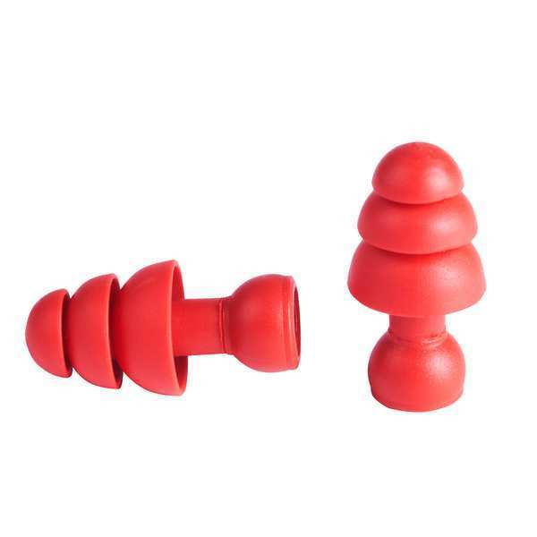 Replacement Flanged Tips for Banded Ear Plugs with 25 dB Noise Reduction Rating (5 pair)