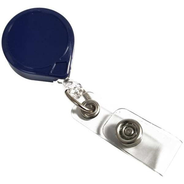 ID Card Retractor, Belt Clip, Blue,