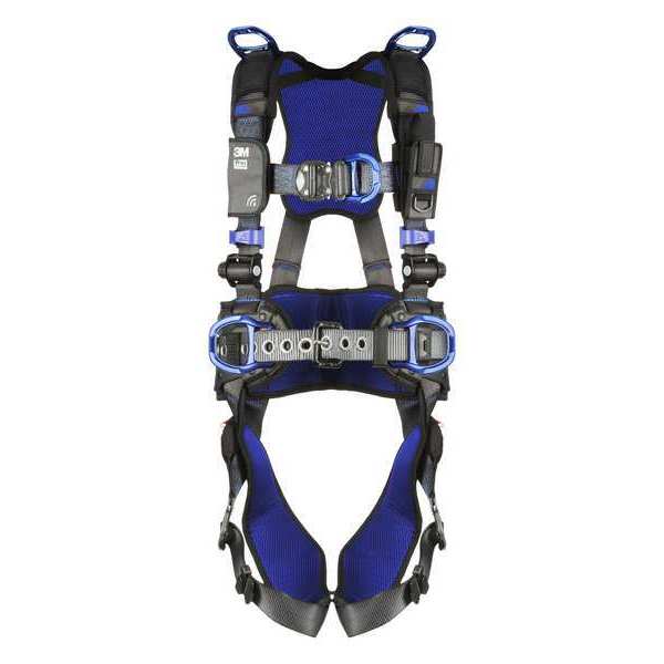 Harness, Vest Style, 2XL, Polyester, Gray