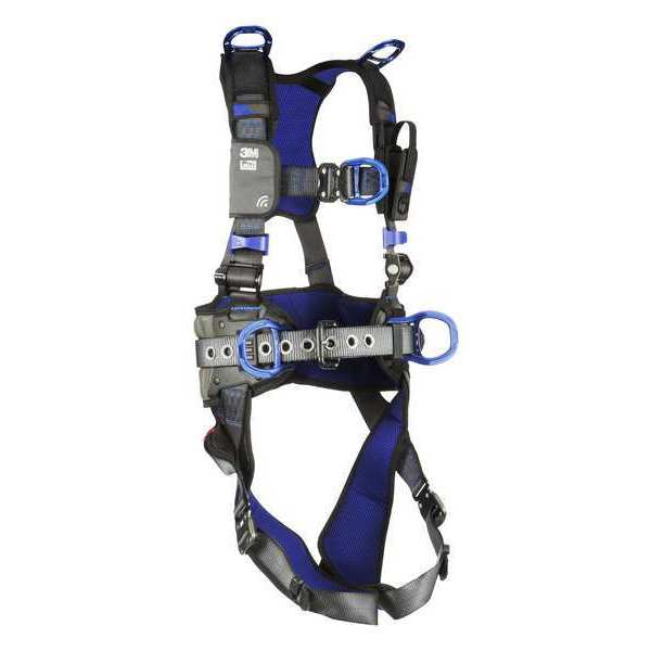 Harness, Vest Style, M, Polyester, Gray