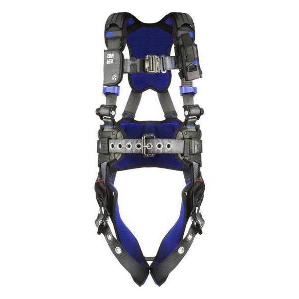 Harness, Vest Style, S, Polyester, Gray