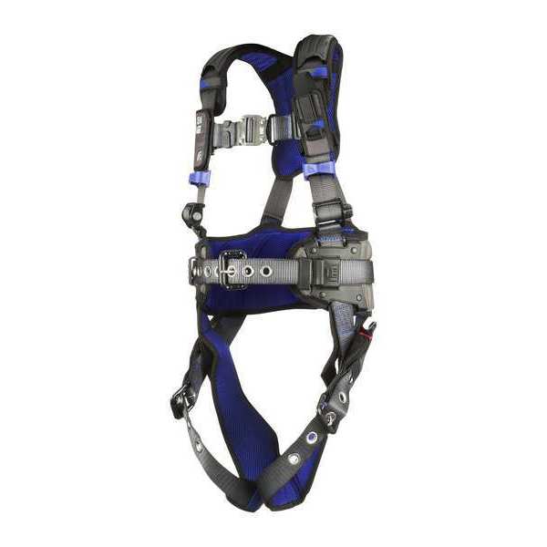 Harness, Vest Style, L, Polyester, Gray