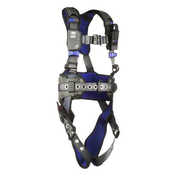 Harness, Vest Style, XL, Polyester, Gray