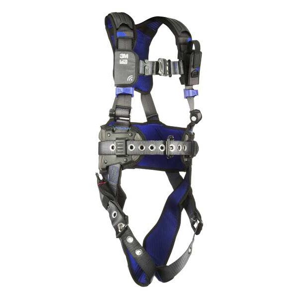 Harness, Vest Style, M, Polyester, Gray