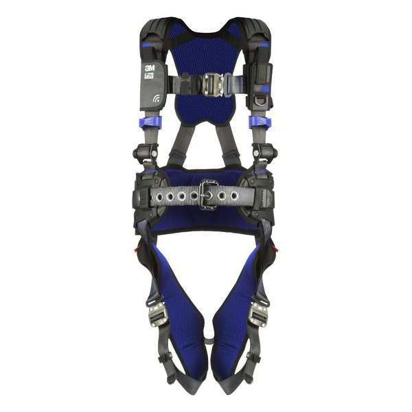 Harness, Vest Style, M, Polyester, Gray