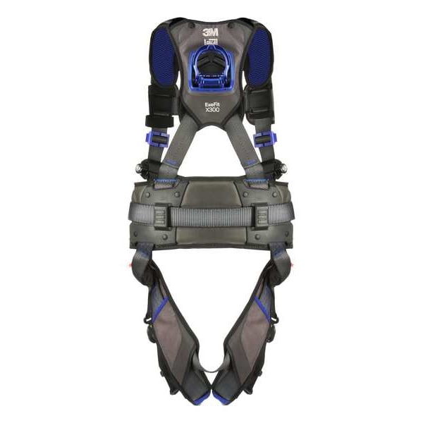 Harness, Vest Style, 2XL, Polyester, Gray