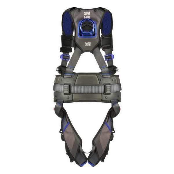 Harness, Vest Style, M, Polyester, Gray