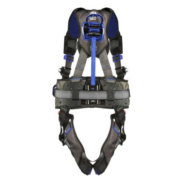 Harness, Vest Style, 2XL, Polyester, Gray