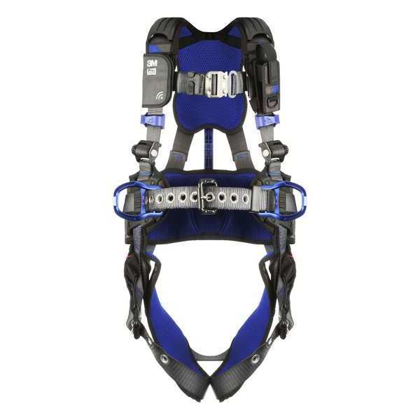 Harness, Vest Style, M, Polyester, Gray