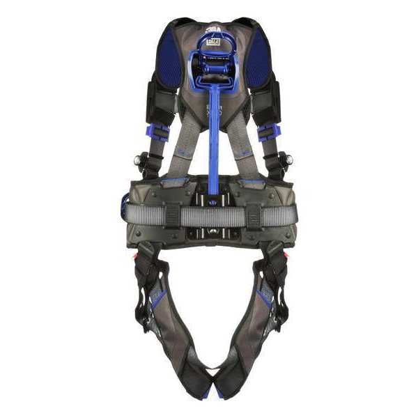 Harness, Vest Style, L, Polyester, Gray