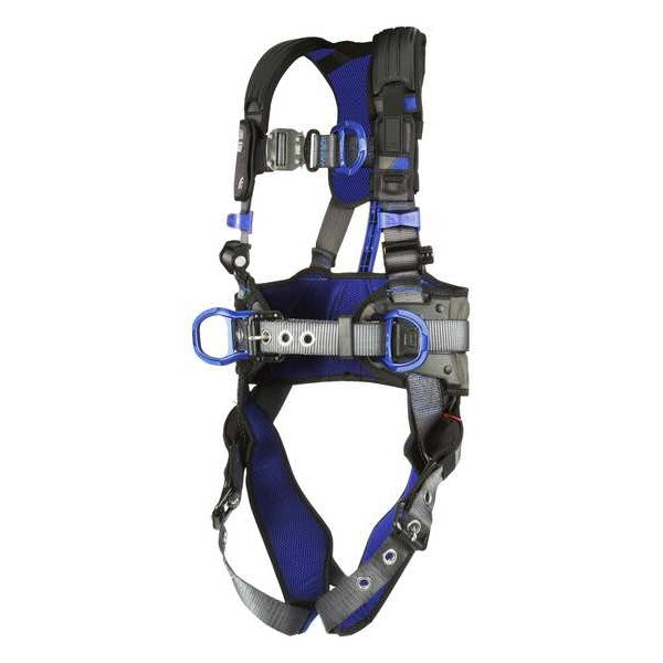Harness, Vest Style, XL, Polyester, Gray