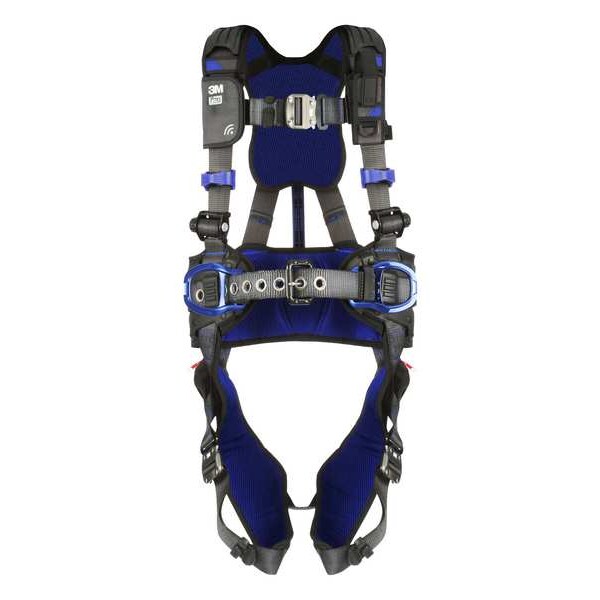 Harness, Vest Style, S, Polyester, Gray