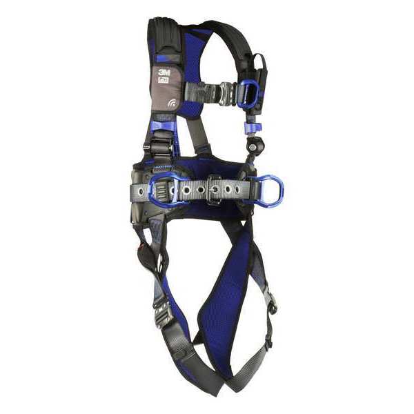 Harness, Vest Style, 2XL, Polyester, Gray