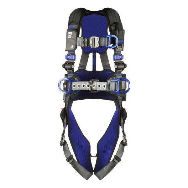 Harness, Vest Style, 2XL, Polyester, Gray