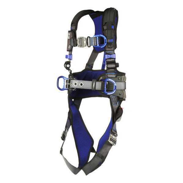 Harness, Vest Style, XL, Polyester, Gray