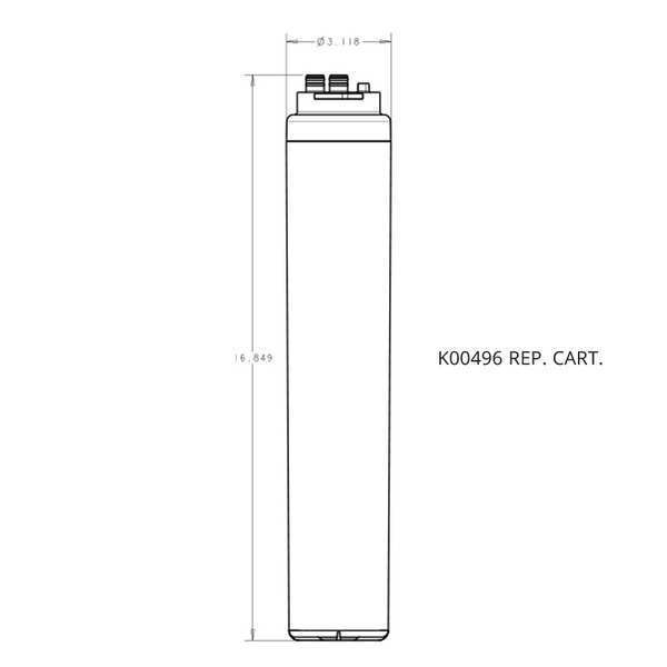Filter Cartridge, 1.5 gpm Flow Rate