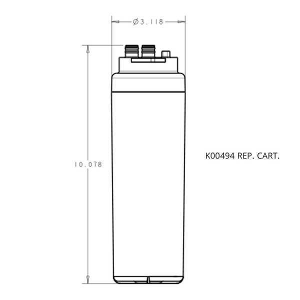 Filter Cartridge, 1.25 gpm Flow Rate