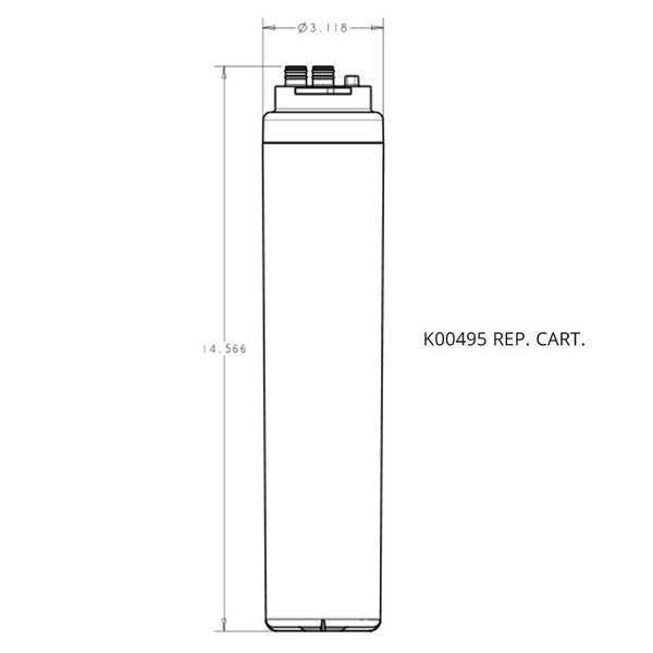 Filter Cartridge, 2 gpm Flow Rate