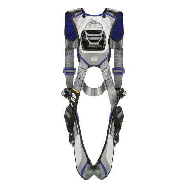Harness, Vest Style, 2XL, Polyester, Gray