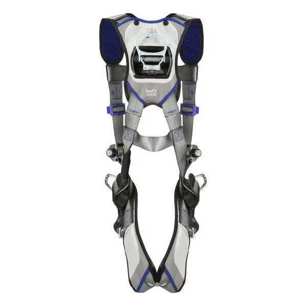 Harness, Vest Style, L, Polyester, Gray