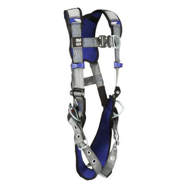 Harness, Vest Style, 2XL, Polyester, Gray