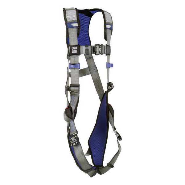 Harness, Vest Style, M, Polyester, Gray