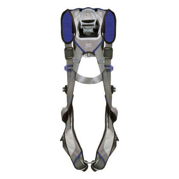 Harness, Vest Style, XL, Polyester, Gray