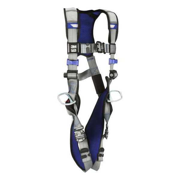 Harness, Vest Style, 2XL, Polyester, Gray
