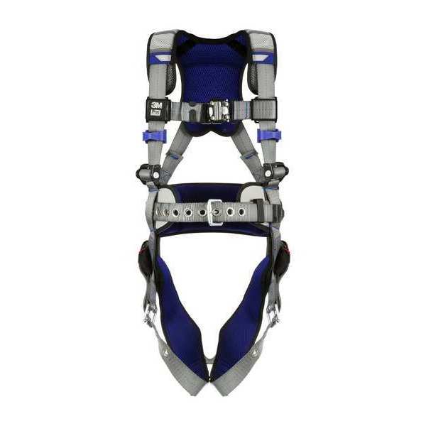 Harness, Vest Style, XL, Polyester, Gray