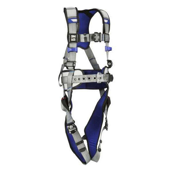 Harness, Vest Style, XL, Polyester, Gray