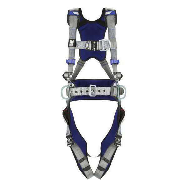 Harness, Vest Style, XL, Polyester, Gray