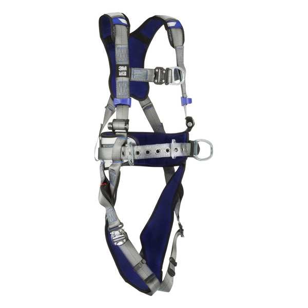 Harness, Vest Style, 2XL, Polyester, Gray