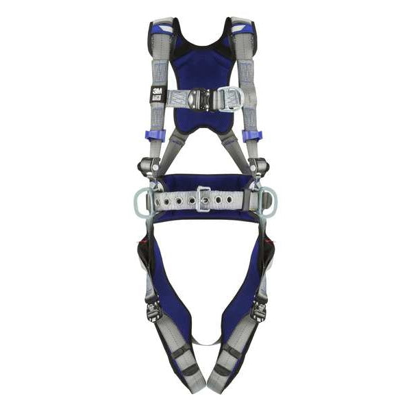 Harness, Vest Style, 2XL, Polyester, Gray