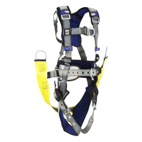 Harness, Vest Style, 2XL, Polyester, Gray