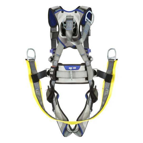 Harness, Vest Style, 2XL, Polyester, Gray