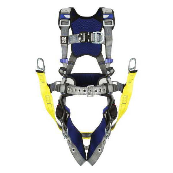 Harness, Vest Style, 2XL, Polyester, Gray