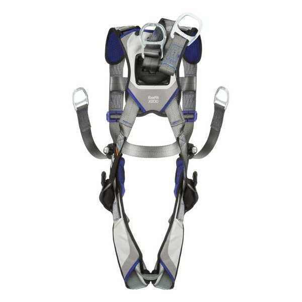 Harness, Vest Style, XL, Polyester, Gray