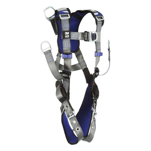 Harness, Vest Style, XL, Polyester, Gray