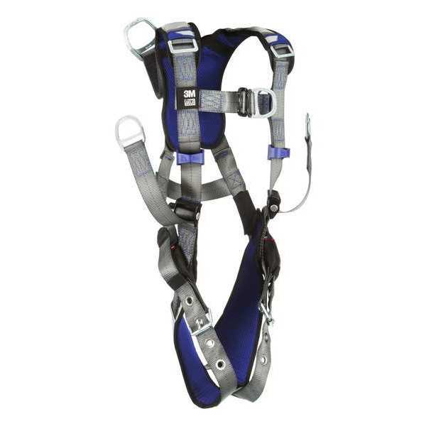 Harness, Vest Style, L, Polyester, Gray