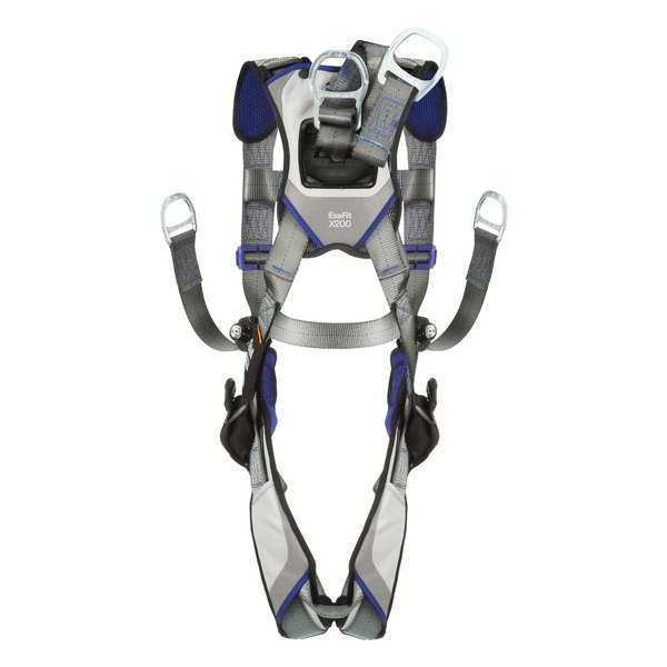 Harness, Vest Style, L, Polyester, Gray