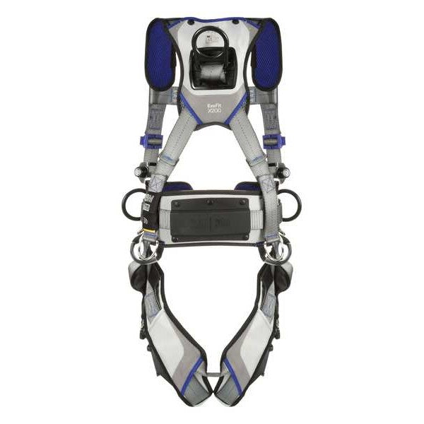 Harness, Vest Style, L, Polyester, Gray