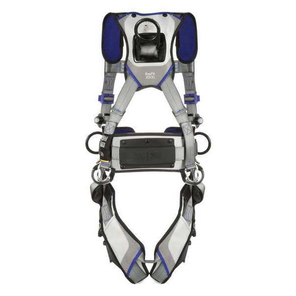 Harness, Vest Style, M, Polyester, Gray