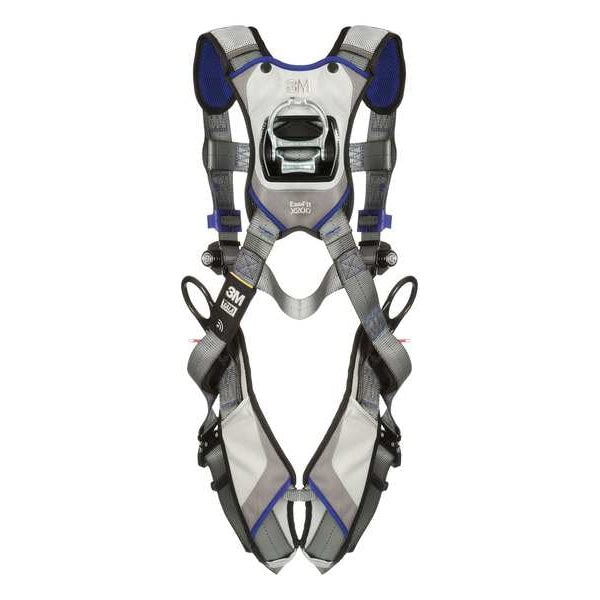 Harness, Vest Style, M, Polyester, Gray