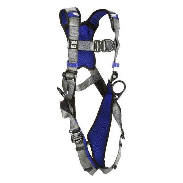 Harness, Vest Style, M, Polyester, Gray