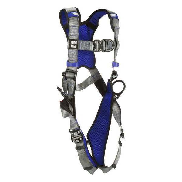 Harness, Vest Style, L, Polyester, Gray