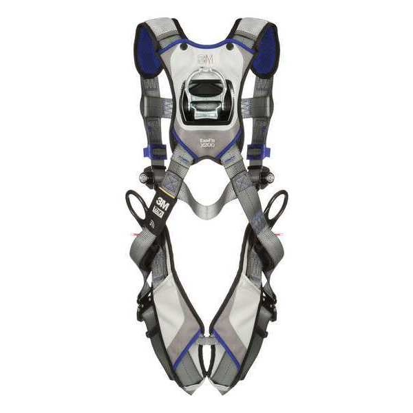 Harness, Vest Style, L, Polyester, Gray