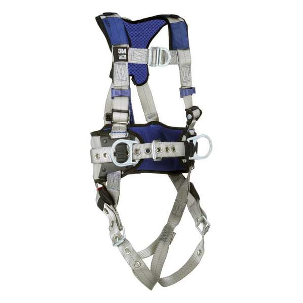 Harness, Vest Style, L, Polyester, Gray